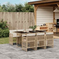 Specifications of 7-Piece Outdoor Dining Set with Cushions