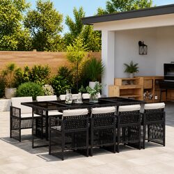 9 Piece Outdoor Dining Set: Specs and Features Listed