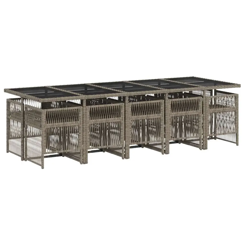 11 Piece Grey Garden Dining Set