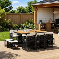 Specifications of 11-Piece Garden Dining Set