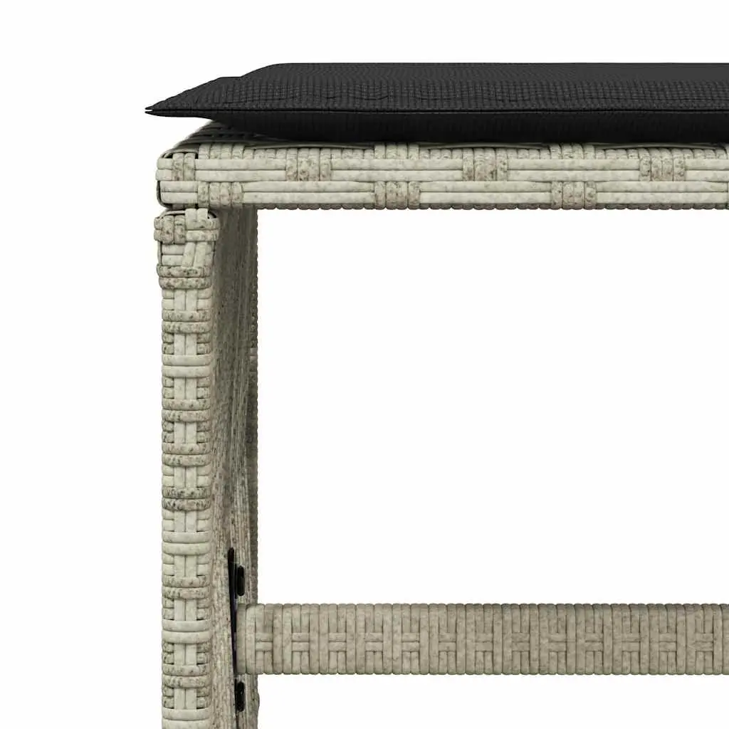 Garden Dining Set Outdoor Furniture 15 Piece Grey Poly Rattan Chairs Table Patio