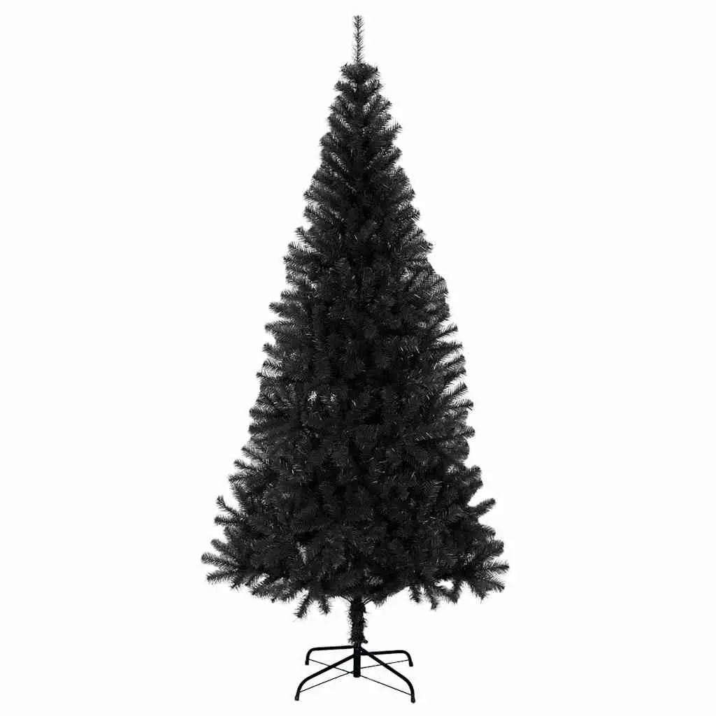 Artificial Christmas Tree Indoor Outdoor 210cm Black PVC