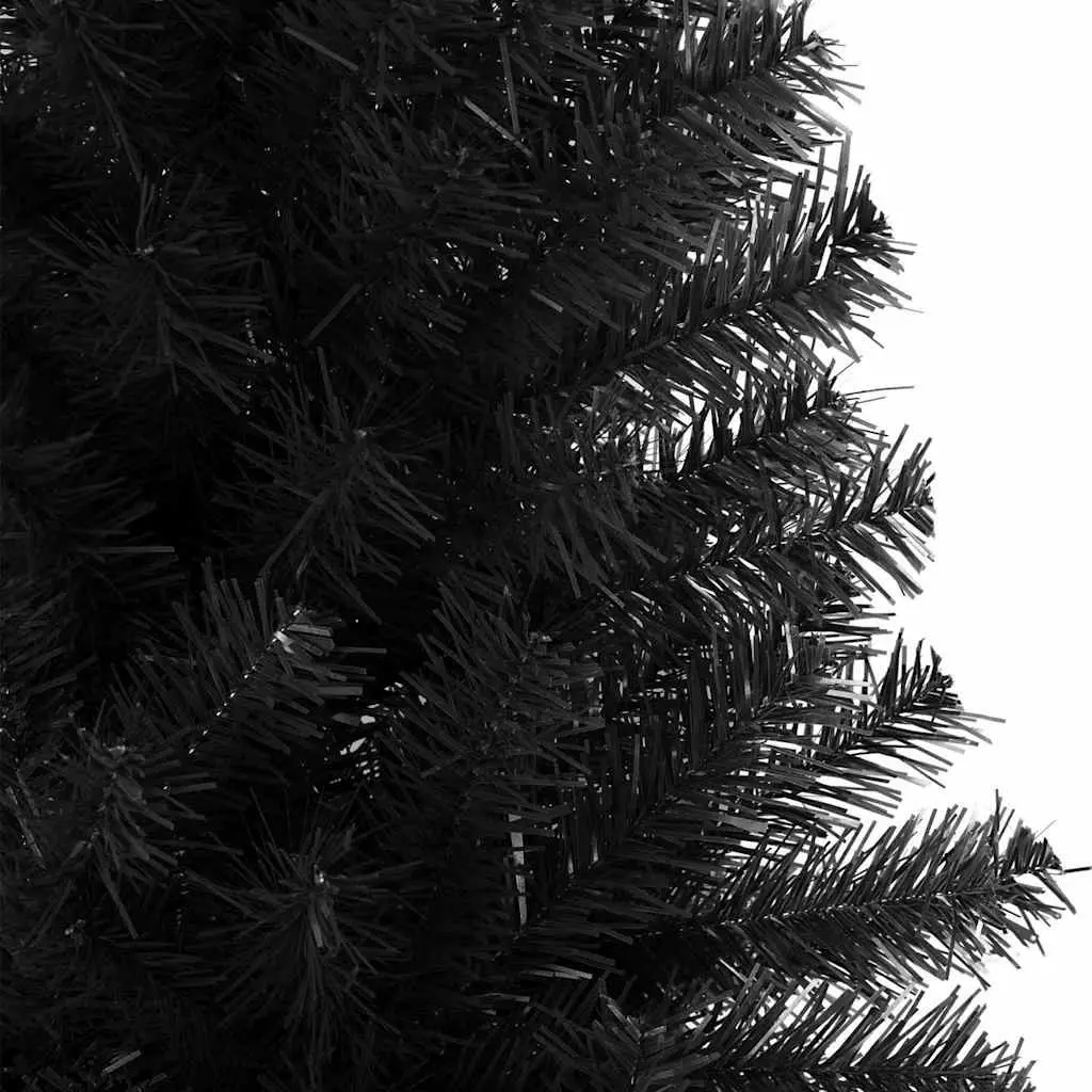 Artificial Christmas Tree Indoor Outdoor 210cm Black PVC