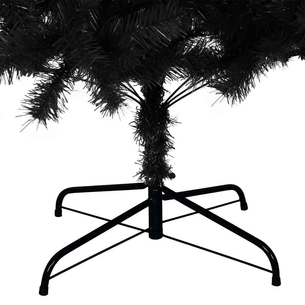 Artificial Christmas Tree Indoor Outdoor 210cm Black PVC