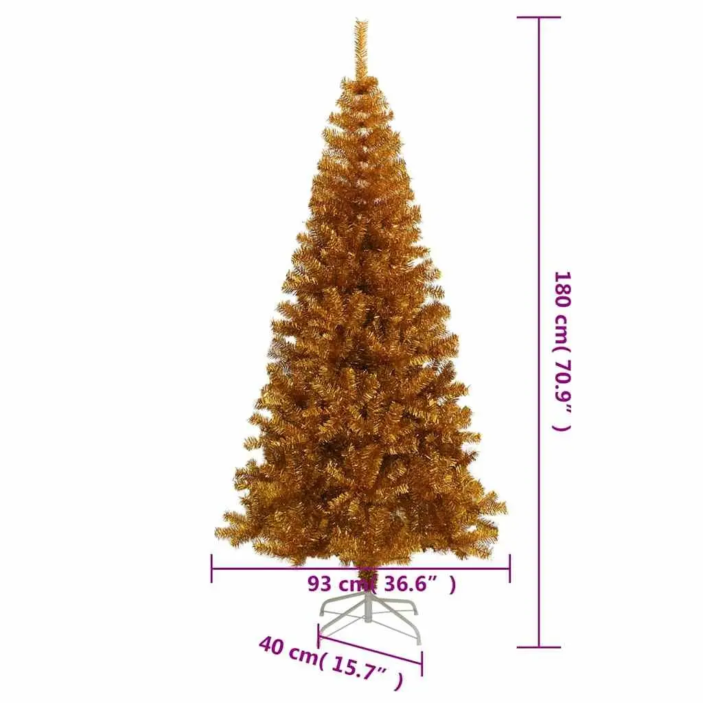 180cm Gold Artificial Christmas Tree