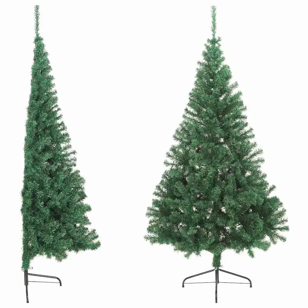 Half Christmas Tree Indoor Green 180cm Artificial PVC Seasonal Decoration