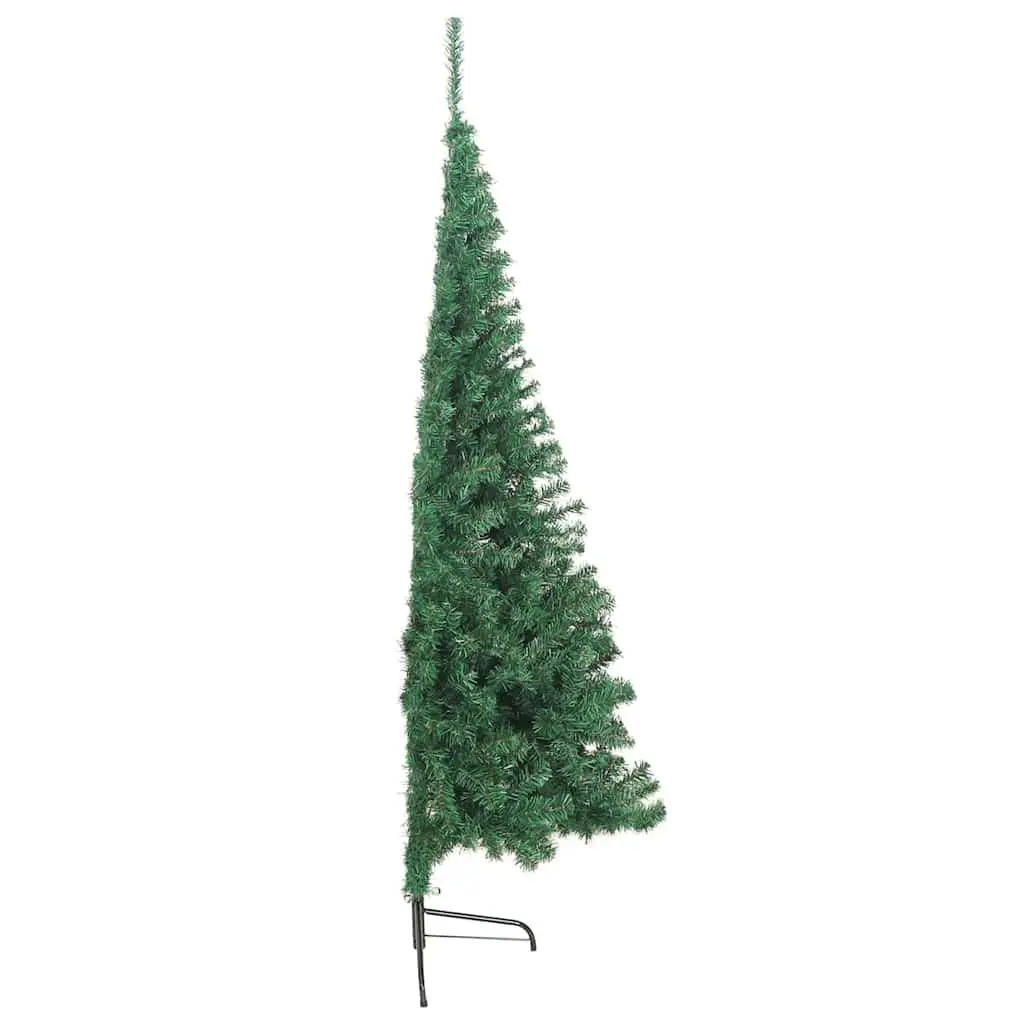 Half Christmas Tree Indoor Green 180cm Artificial PVC Seasonal Decoration