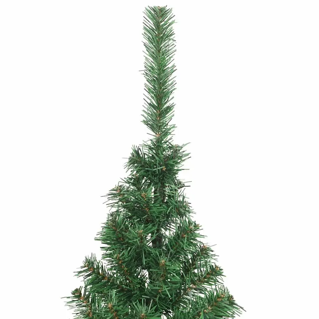 Half Christmas Tree Indoor Green 180cm Artificial PVC Seasonal Decoration