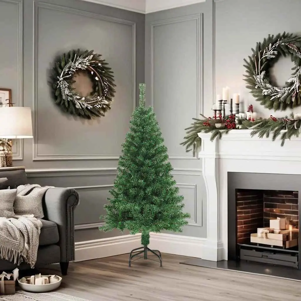 Artificial Christmas Tree Indoor Outdoor 150cm Green PVC Thick Branches