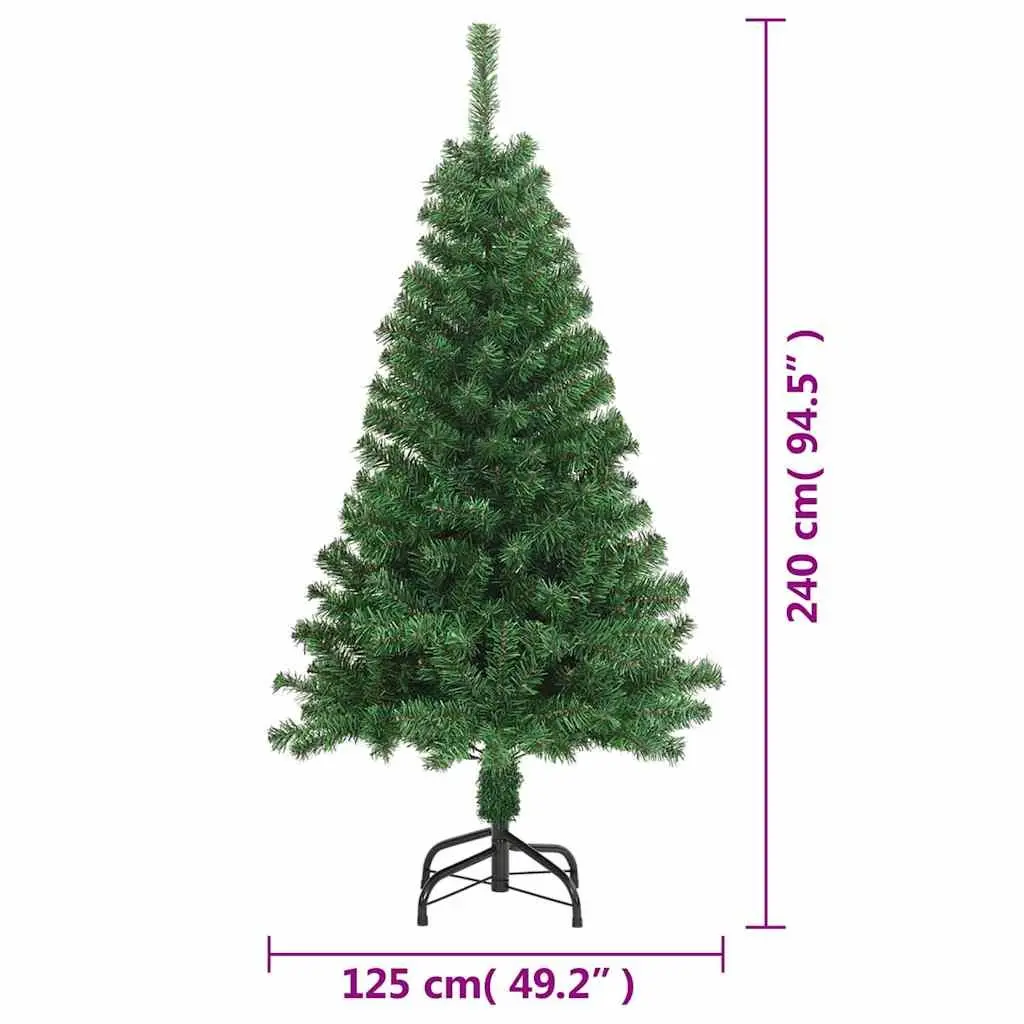 240cm Green PVC Artificial Christmas Tree