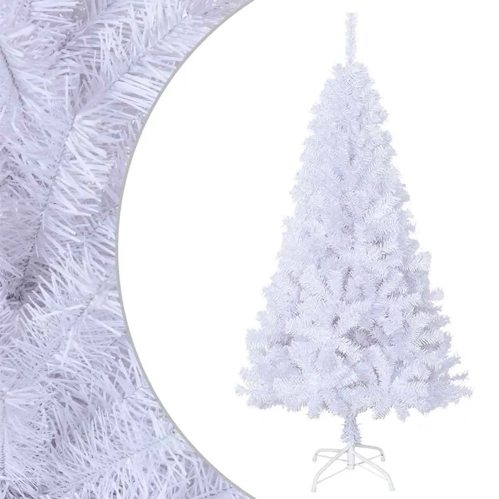Artificial Christmas Tree Indoor Outdoor 150cm White PVC Thick Branches