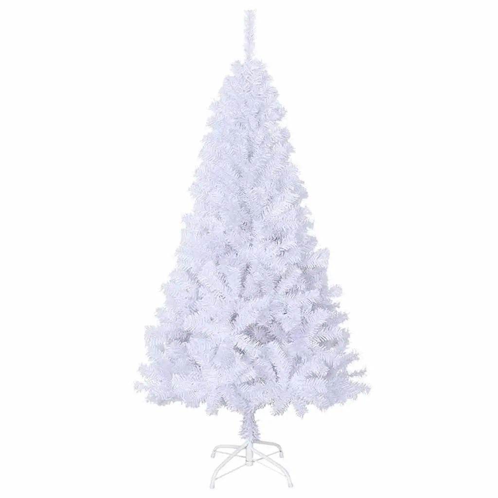 Artificial Christmas Tree Indoor Outdoor 150cm White PVC Thick Branches
