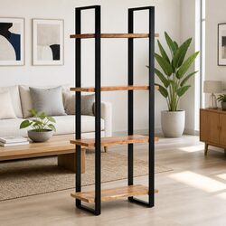 4-Tier Bookcase Specifications: 80x40x180 cm