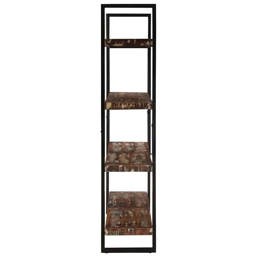 4-Tier Bookcase 160x40x180 cm Solid Reclaimed Wood Industrial Shelving Unit
