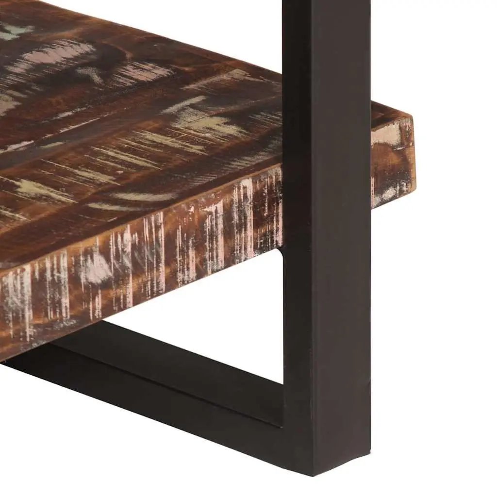 4-Tier Bookcase 160x40x180 cm Solid Reclaimed Wood Industrial Shelving Unit