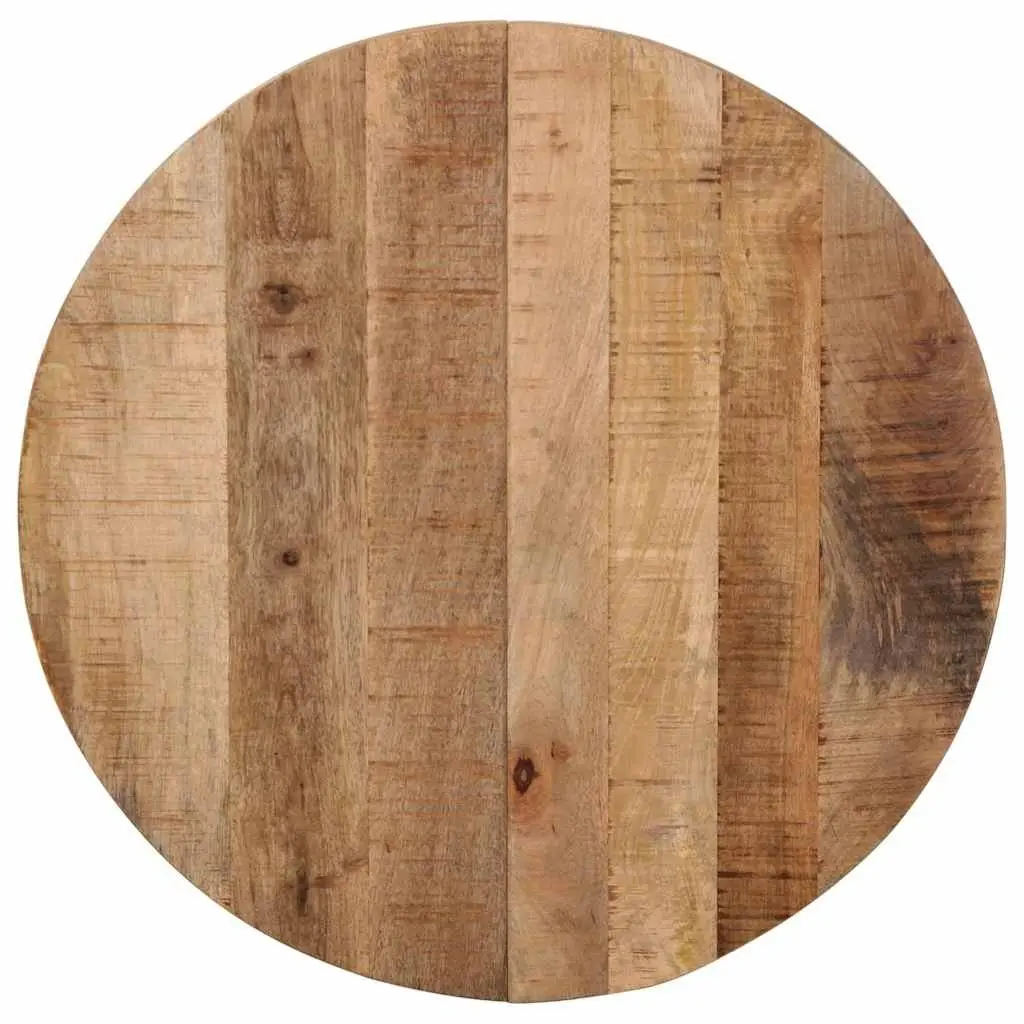Bistro Dining Table Round for Kitchen Brown 60cm Diameter 76cm Height