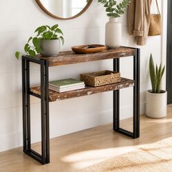 Console Table Dimensions 90x30x75 cm - Reclaimed Wood