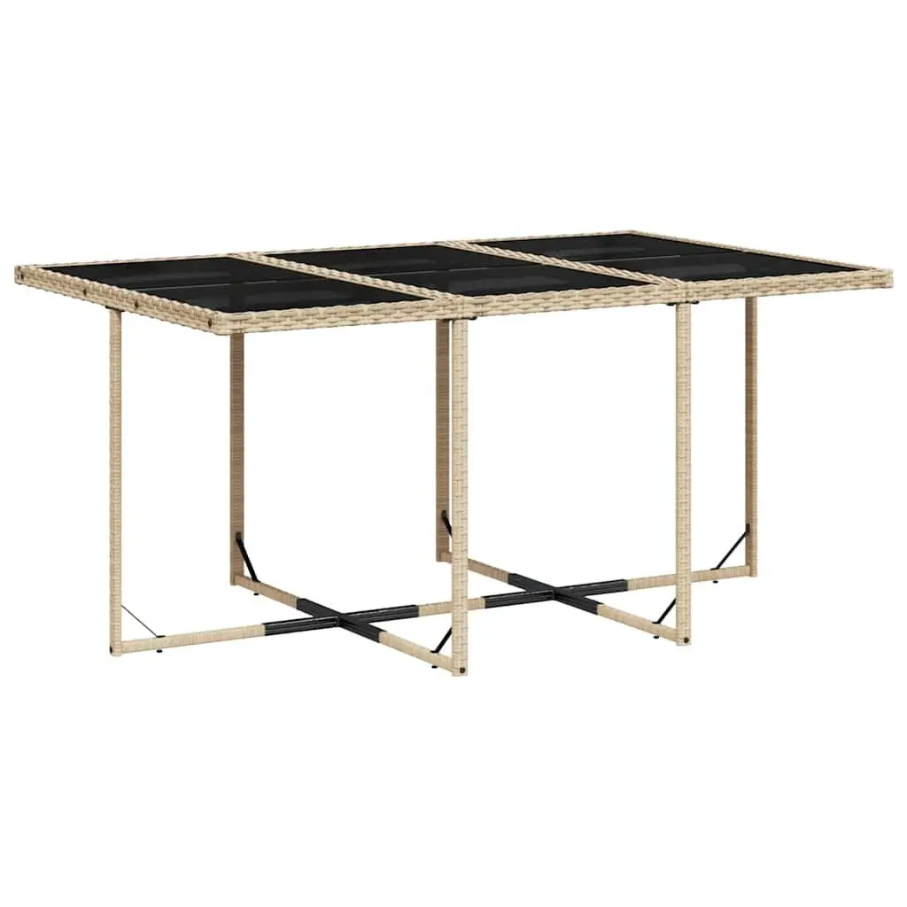 11-Piece Beige Garden Dining Set with Cushions