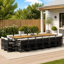 Detailed 17-Piece Garden Dining Set: Specs & Features