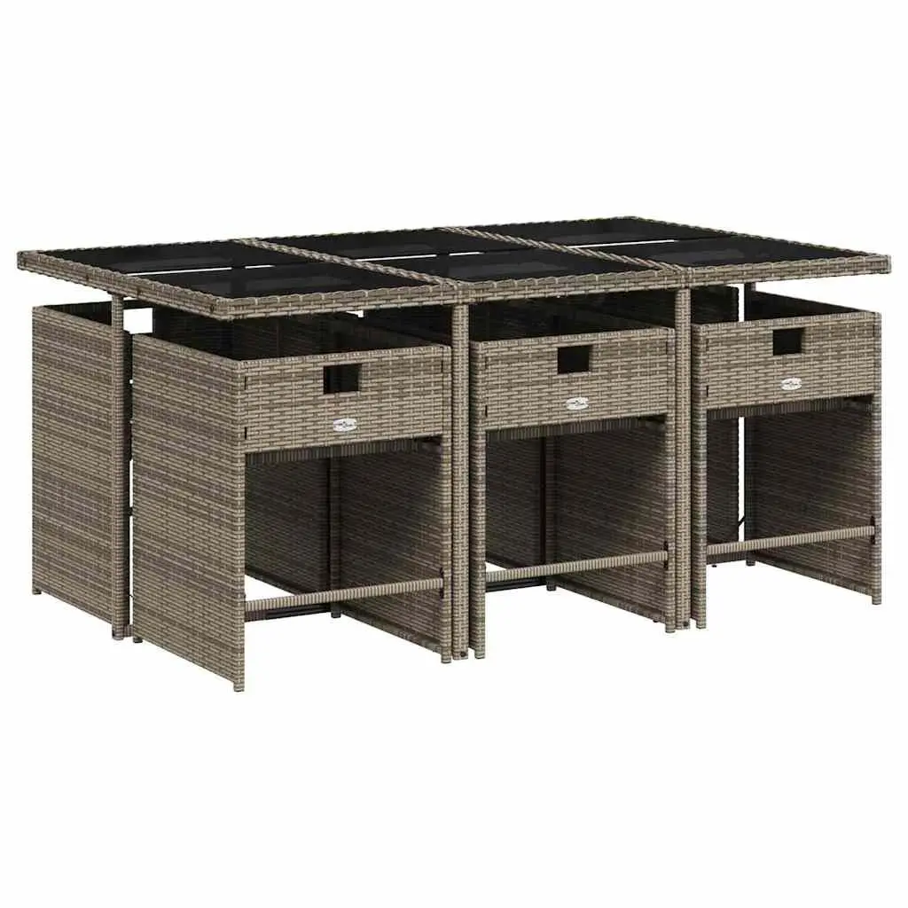 7-Piece Grey Outdoor Dining Set