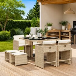 9 Piece Outdoor Dining Set Specifications and Features
