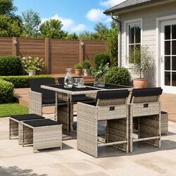 Detailed Specifications for 9 Piece Garden Dining Set