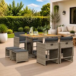 9 Piece Garden Dining Set - Specs & Features Overview