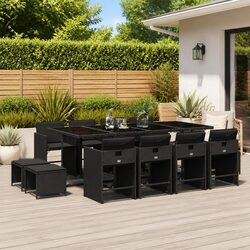 Specifications of 13 Piece Garden Dining Set with Cushions