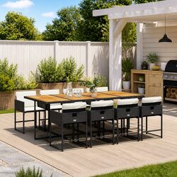 Detailed Specifications for 9 Piece Outdoor Dining Set