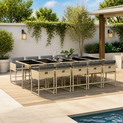 Specifications for 11 Piece Garden Dining Set: Rattan Chairs