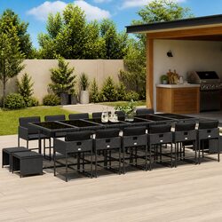 Specifications of 17-Piece Outdoor Dining Set with Cushions