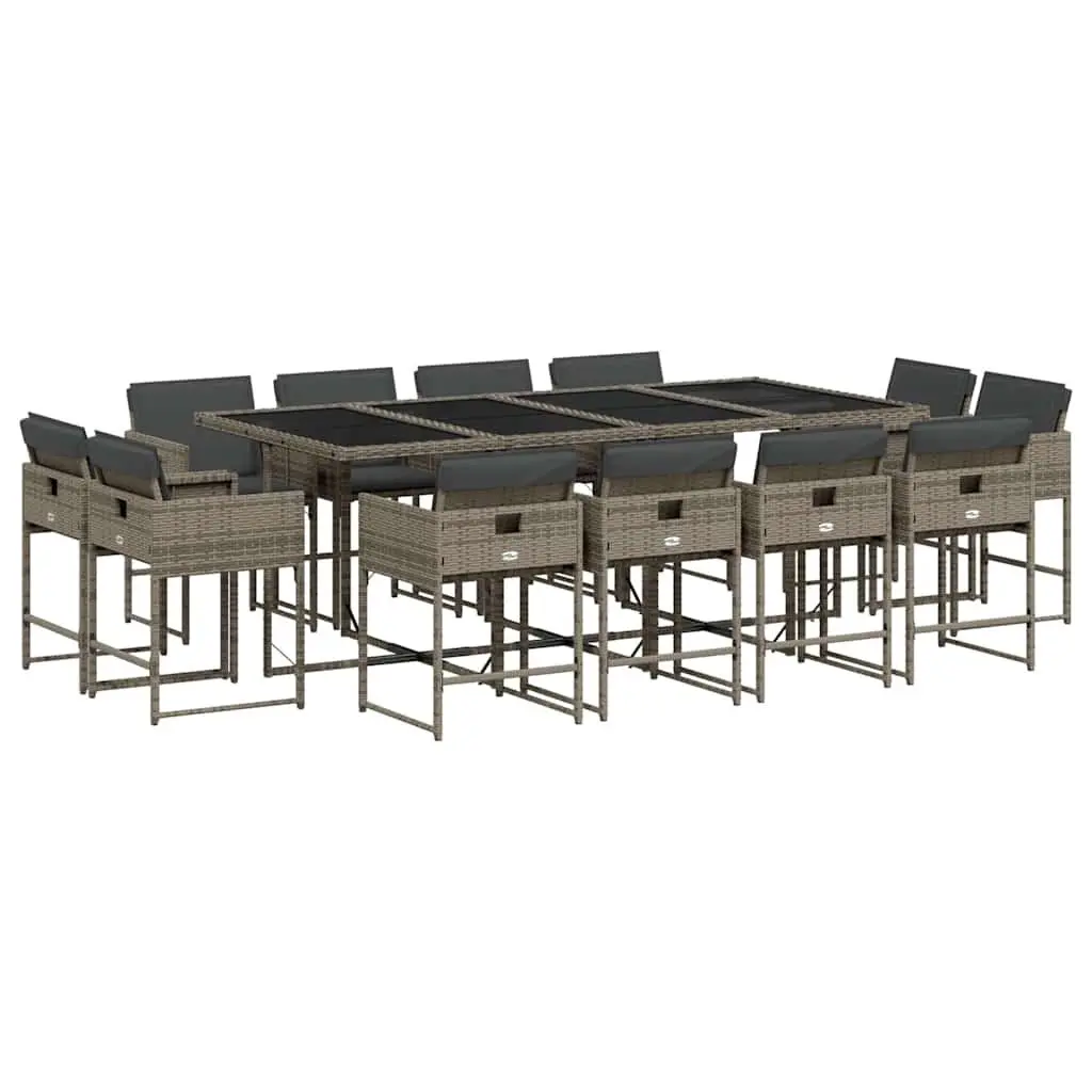 13 Piece Outdoor Dining Set with Cushions
