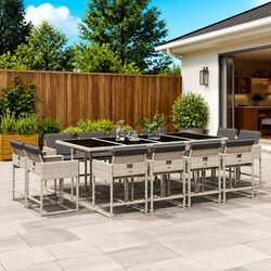 13 Piece Grey Outdoor Dining Set – Specifications Inside