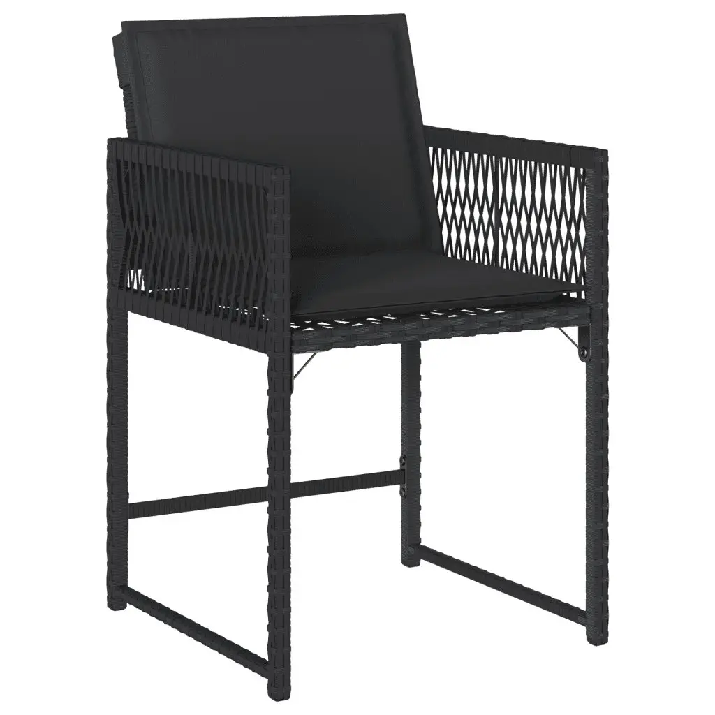 11-Piece Black Outdoor Dining Set