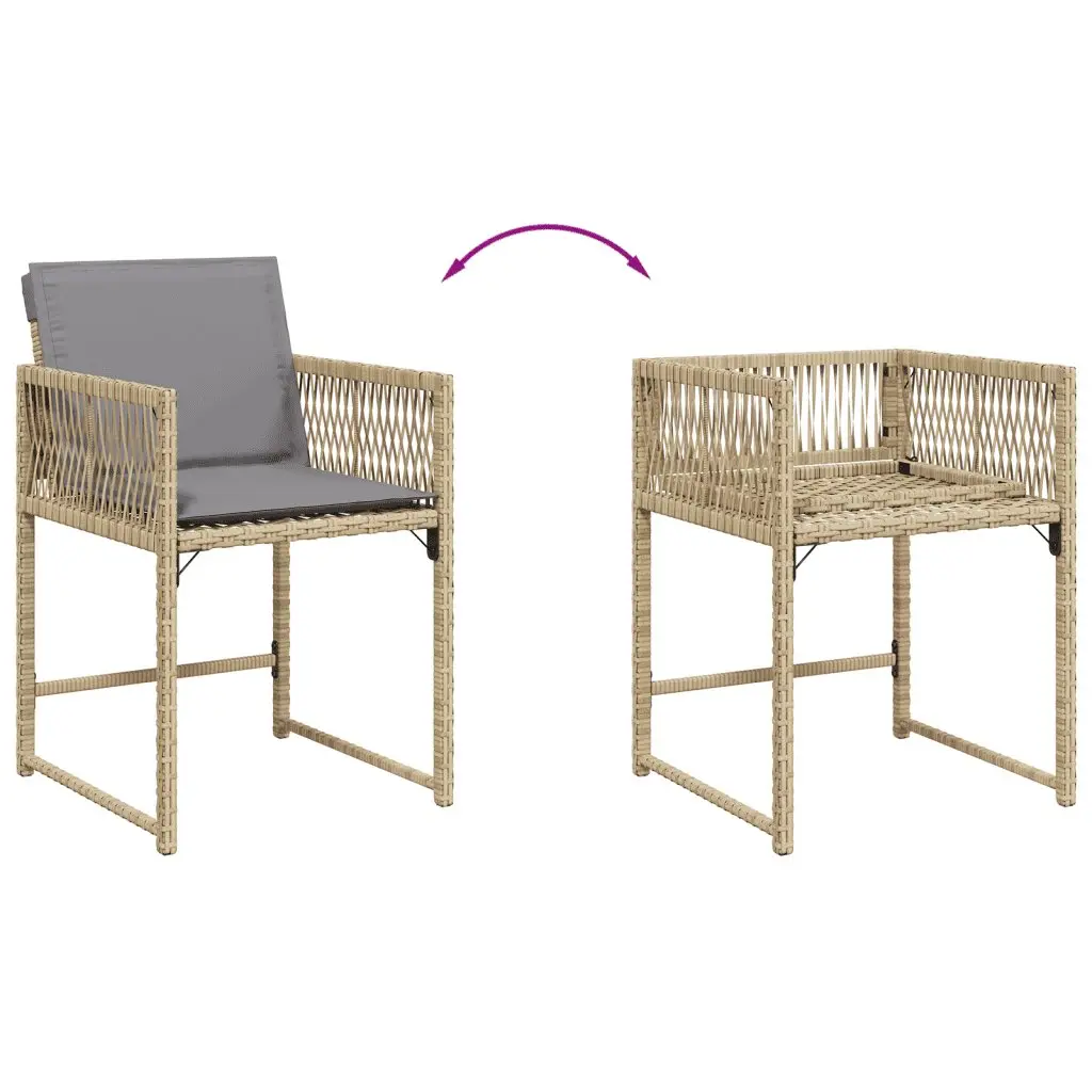 Garden Dining Set 11 Piece Outdoor Furniture PE Rattan Chairs Table for Backyard Patio