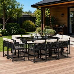 Garden Dining Set 11 Piece: Specs and Details for Your Outdoor