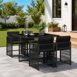 5 Piece Outdoor Garden Dining Set - Specs & Details