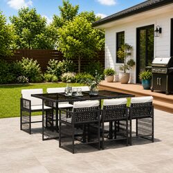 Specifications for 7 Piece Outdoor Dining Set with Cushions