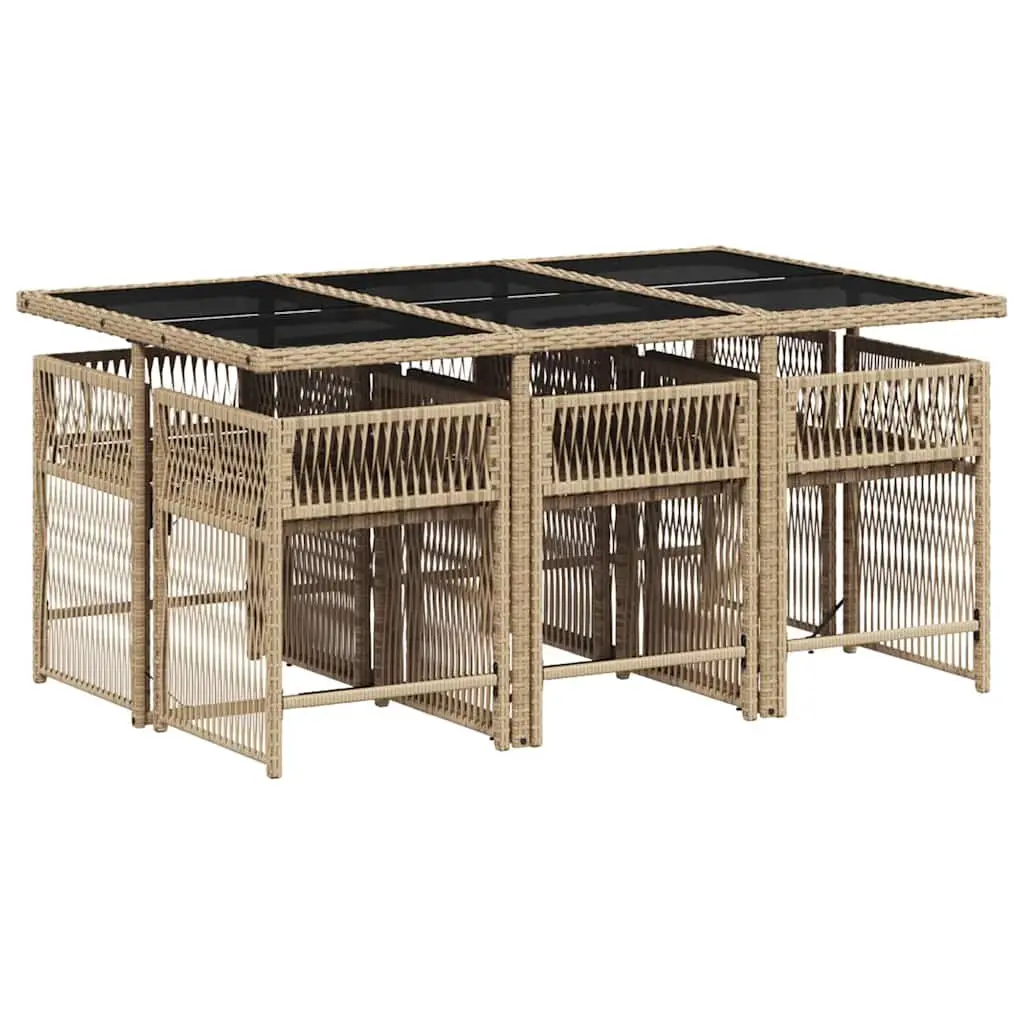 7 Piece Garden Dining Set with Cushions