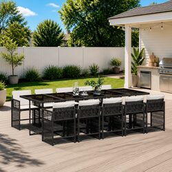 Specifications of 11-Piece Outdoor Dining Set - Black