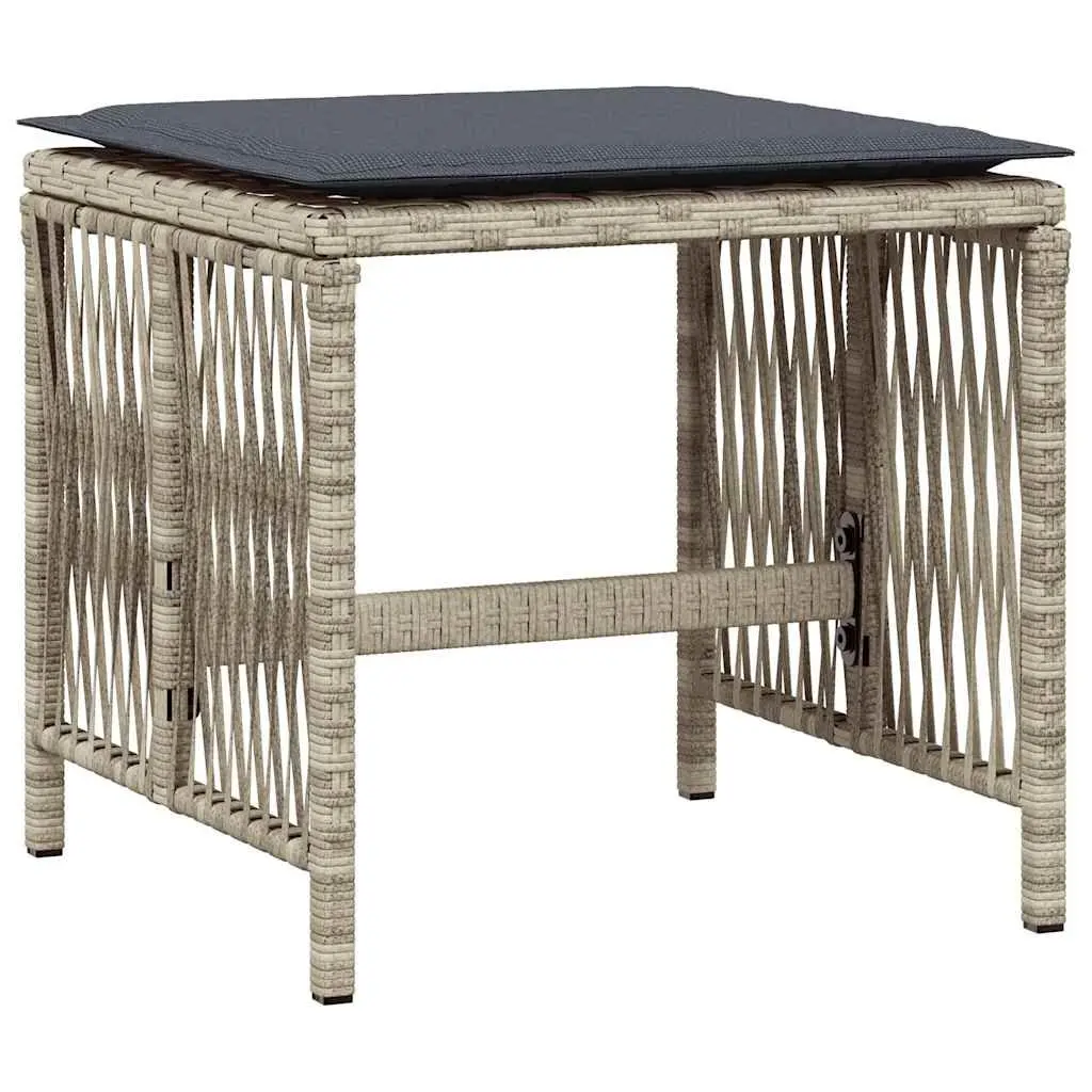 Garden Dining Set 11 Piece Outdoor Furniture Grey Poly Rattan Chairs Table Patio