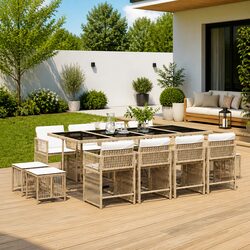Specifications for the 13-Piece Garden Dining Set