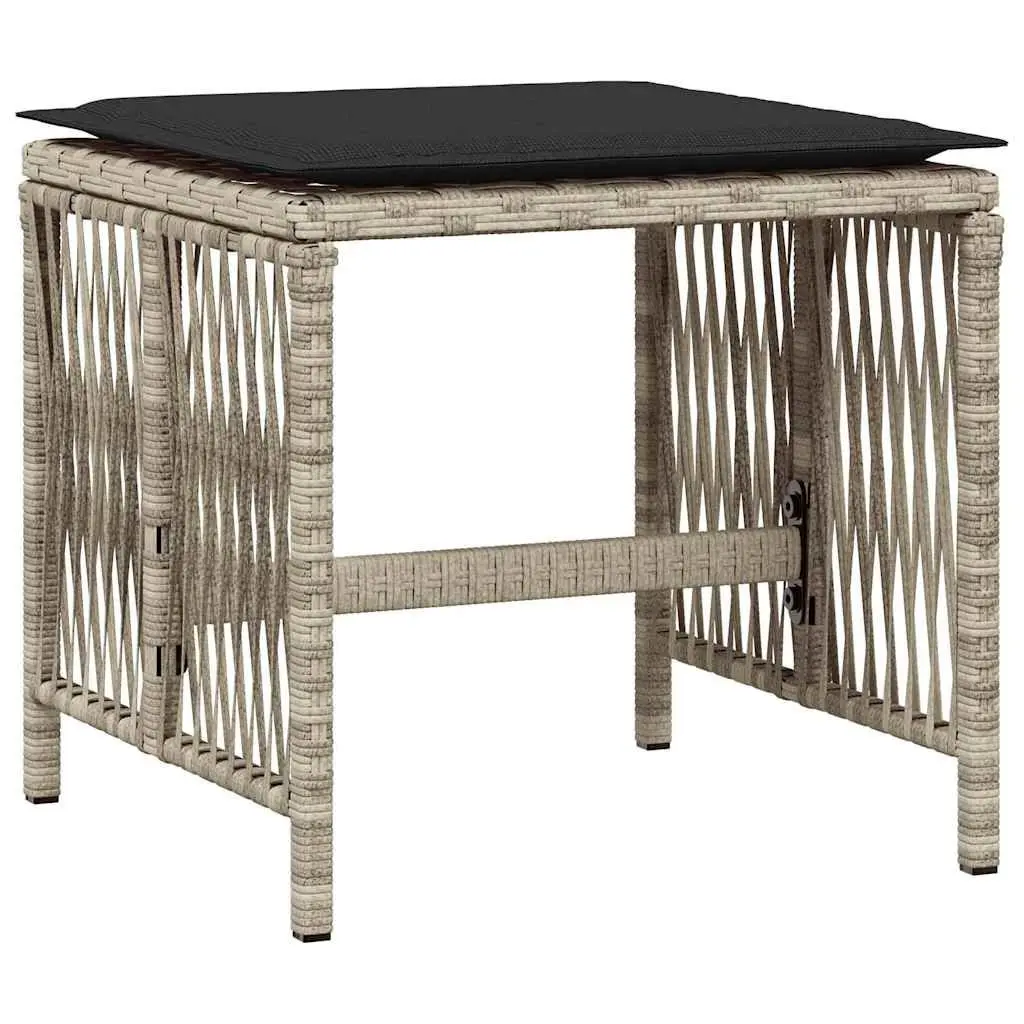 Outdoor Dining Set 13 Piece Patio Furniture Grey Poly Rattan Table Chairs