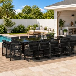 Specifications of 15 Piece Garden Dining Set for Outdoors