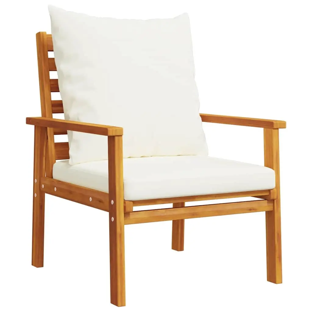 Garden Lounge Set 5 Piece Outdoor Seating Patio Furniture Brown Acacia Wood