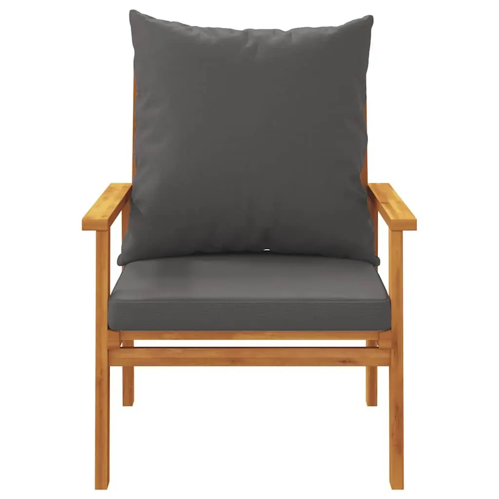 Garden Lounge Set 5 Piece Outdoor Patio Furniture Acacia Wood with Cushions