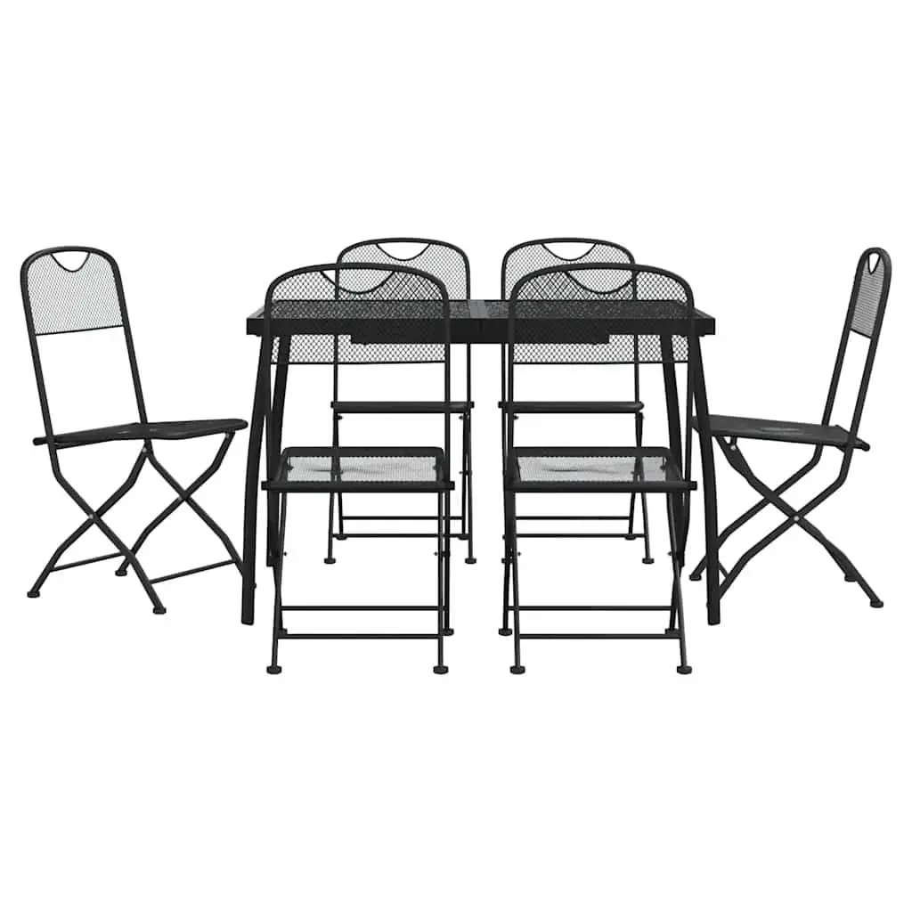 Metal Mesh 7-Piece Garden Dining Set