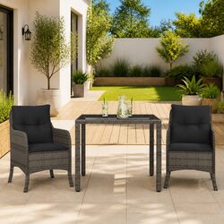 Specifications of 3 Piece Garden Dining Set with Cushions