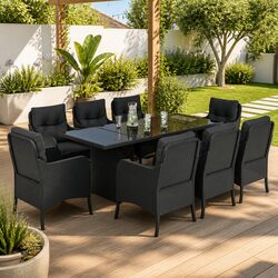 9-Piece Outdoor Garden Dining Set: Specifications and Features