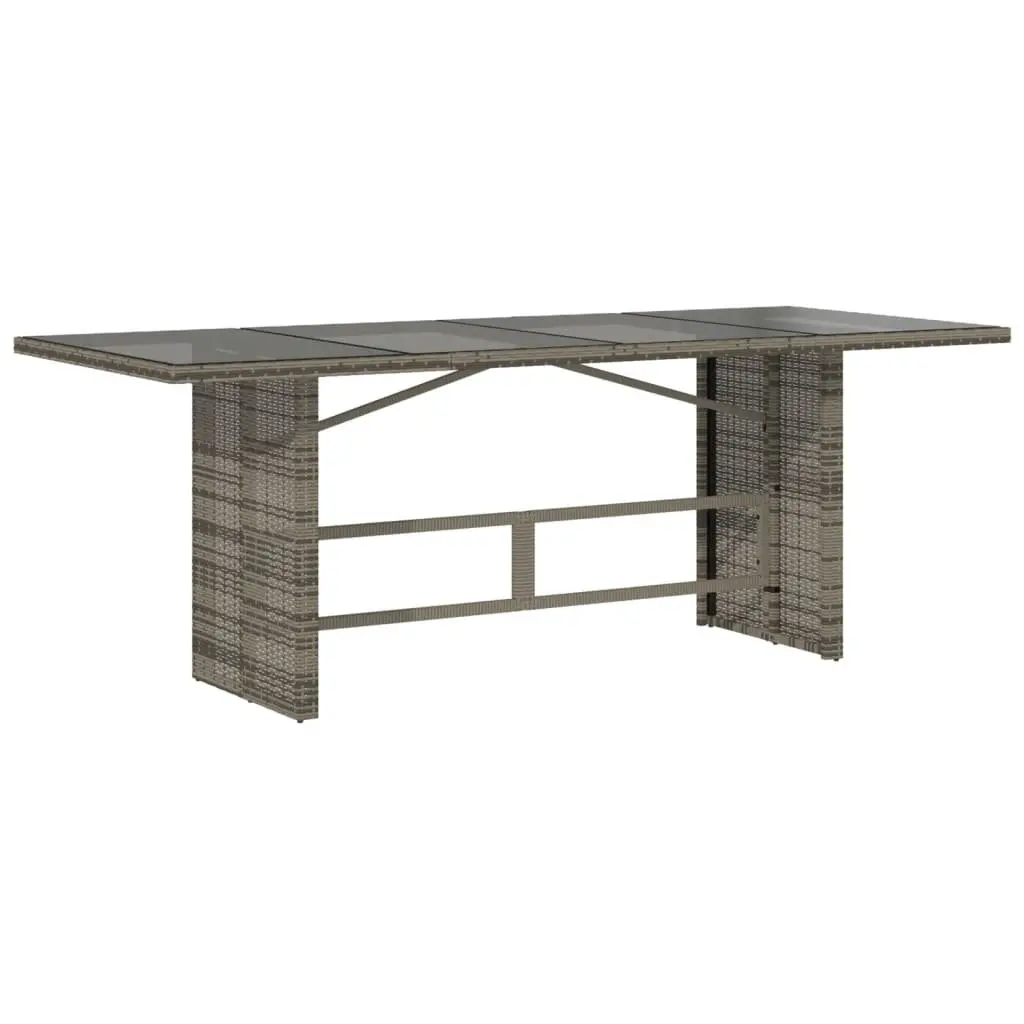 9 Piece Outdoor Dining Set in Grey